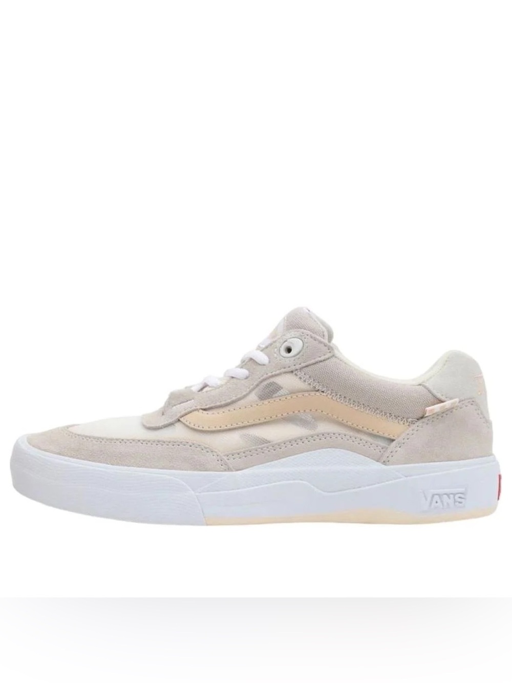 Vans Low-Top Sneaker in Beige and White